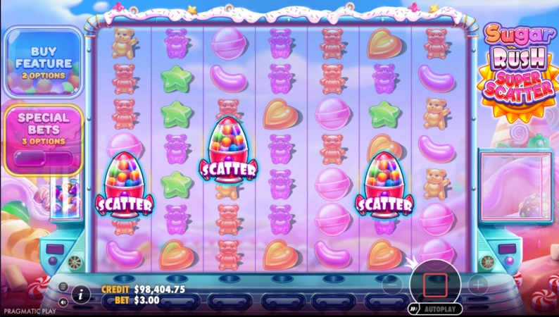 Sugar Rush Super Scatter Slot Scatters