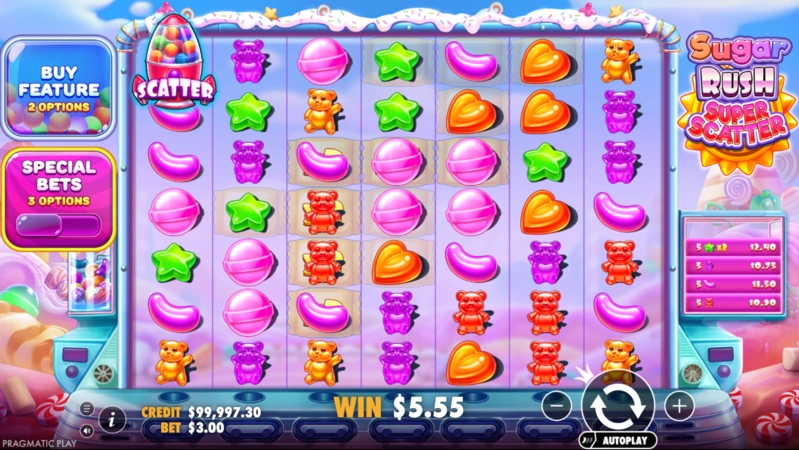 Sugar Rush Super Scatter Slot Theme
